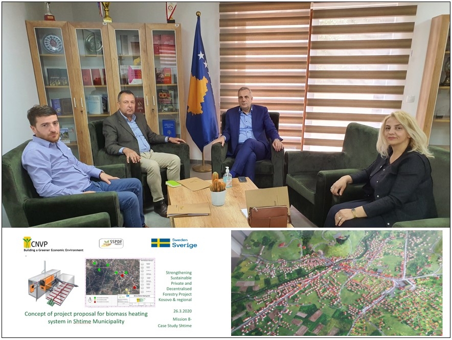 CNVP submitted concept of project proposal for Biomass heating system in Shtime city