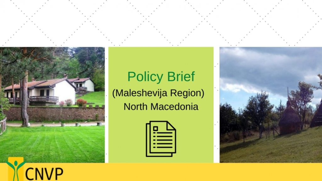 Policy Brief regarding Maleshevija region in North Macedonia published