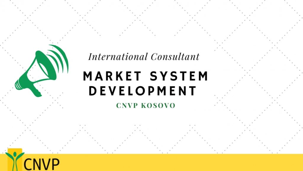 International Consultant Required for Market System Development