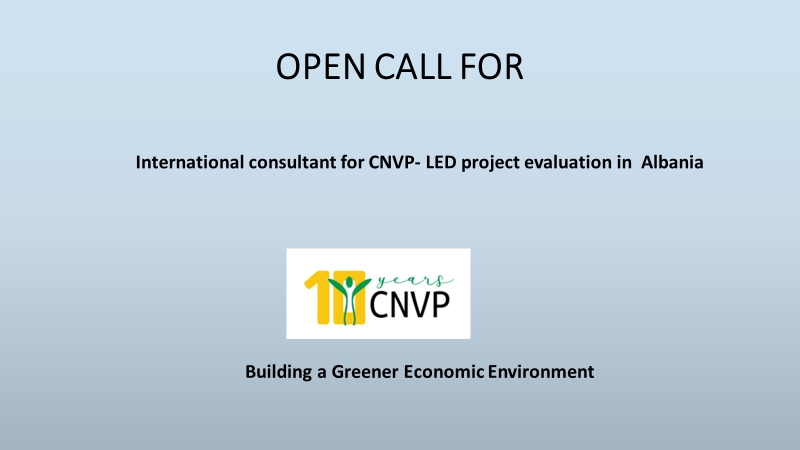 Open Call for an International Consultant to conduct LED project evaluation in Albania
