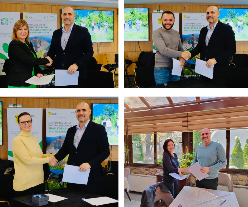 CNVP North Macedonia has signed grant agreements with 4 NGOs focusing on ecological corridors