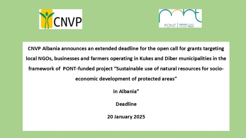 Shtyhet afati i thirrjes per projekt propozime – Extended deadline – Open call for project proposals