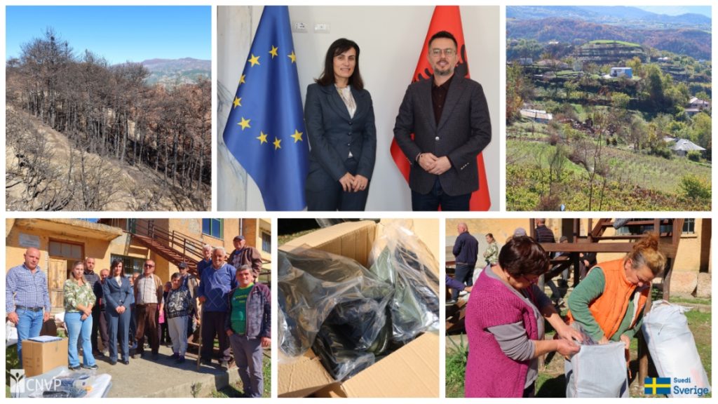 CNVP supports Skënderbegas farmers after summer fires