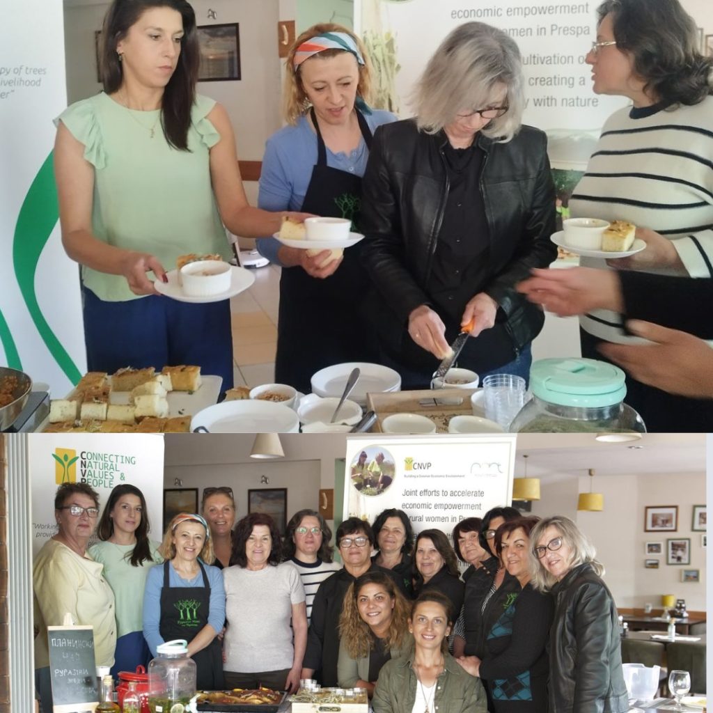 The Rural Women of Prespa organized a cooking workshop with mountain tea